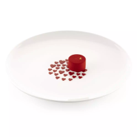 silikomart fiji cuore stencil dessert